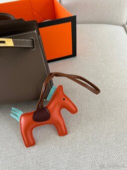 Hermes kelly mini hnedá - khaki - 19