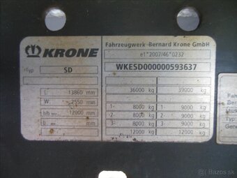 Krone SD MEGA, SAF, ZVEDACÍ NÁPRAVA - 19