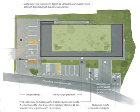 Prenájom prestížneho showroom priestoru 251m² (prízemie) na  - 19