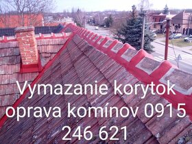 Vymazávanie korýtok oprava komínov 0915 246 621 - 19