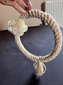 Hračky pre papagáje a iné vtáctvo - handmade - 19