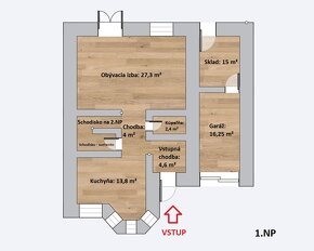 4 – IZB. RD, GARÁŽ, PIVNICA, TERASA, POZEMOK 500 m²,JABLONEC - 19