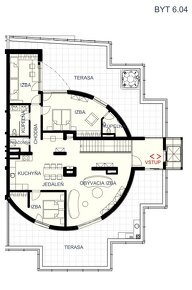 moderný 4-izb. byt (140m2+110m2 terasa) -Martin- CROSS - 19