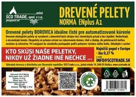 Nové - Certifikované ENplus A1  pelety - 0,27% popol - 1