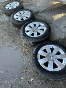 Letná sada CITROEN 215/60 r16 originál ALU DISKY 5x98 - 1