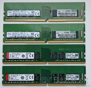 4x DIMM 16GB 2Rx8 PC4 2666 ECC, Registered, 1.2v, 879507-B21