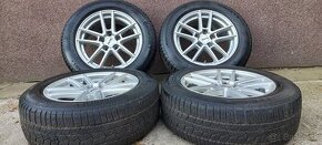 Alu Platin 5x112 a zimné Continental 205/60 R16