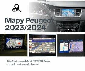 Aktualizácia máp navigácia Peugeot 2023 / 2024 SD/USB