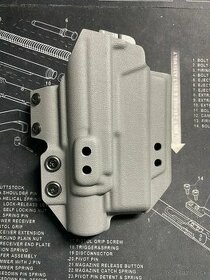 kydexove puzdro na Glock 19 so svetlom x300u B - 1