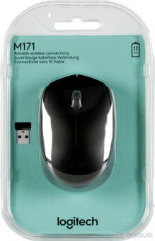 myš Logitech M171, bezdrôtová, optická, čierna