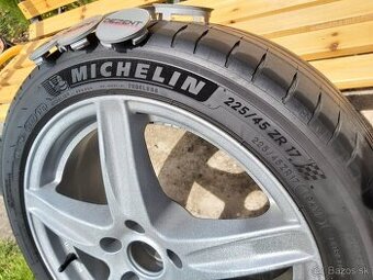 Pneu Michelin 225/45 ZR17 94Y na diskoch Dezent 7J 5x112 R17 - 1