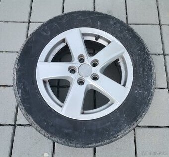 Alu disky 5x112 R15 + 195/65 R15 letné pneumatiky - 1