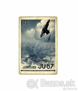 plechová cedule - Junkers Ju 87 Stuka (dobová reklama)