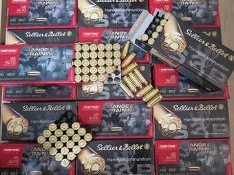 Predám náboje 45 ACP a 10 mm AUTO Norma a S.&Bellot 0,50 kus - 1