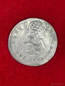 Strieborný 15 Grajciar - Leopold I 1678 B(Kremnica)