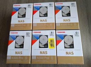 NOVÁ Toshiba 4/ 6/ 8/ 10/ 12/ 14/ 16/ 18TB N300 Pro - NAS.