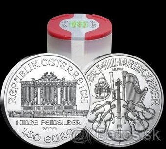 Predám strieborné 1oz mince Wiener Philharmoniker