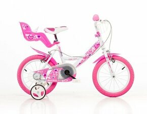 Dino bikes Detský bicykel Dino 164 bielo-ružový 16"