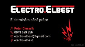 Elektroinštalačné prace ⚡️