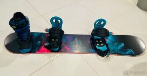 Predám komplet snowboardový set 132cm