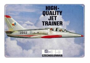 plechová cedule - Aero L-39 Albatros (dobová reklama)