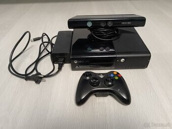 XBOX 360 s kinectom, gamepadom a 12 hrami