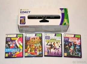 Kinect pre Xbox 360 + 4 hry