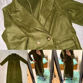 army khaki damsky dlhy stylovy kabat