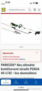 Záhradné kombinovane náradie Parkside