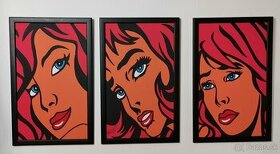 POP ART triptych TRI ŽENY