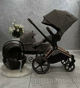 TROJKOMBINÁCIA CYBEX PRIAM ROSEGOLD MANHATTAN GREY