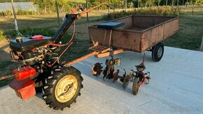 Malotraktor Terra Vari System, rotavator, vlečka