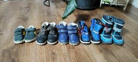 5ks detské chlapčenské zimné topánky 22 - 1