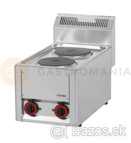 Elektrický sporák trifázový 2x2 kW, 400 V | REDFOX, SPL-33ET