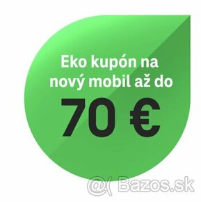 Zľavový Telekom kupón na nové zariadenie 40-70 eurový