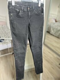 H&M cierne skinny jeans rifle džinsy obtiahnuté - 1