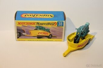 Matchbox SF Honda motorcyle with trailer