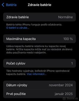 iPhone 16 Pro, 256GB Čierny titán