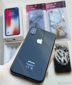 Apple iPhone X 256 GB Space Gray / nová batéria