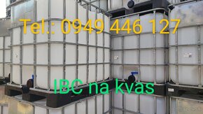 ☎️☎️☎️Predám 1000L IBC kontajnery na kvas potraviny