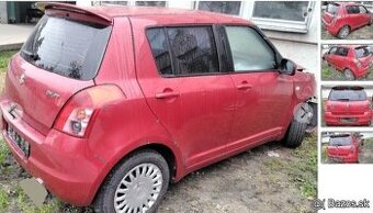 Suzuki Swift 1.5 2008 predám MOTOR M15A, DVERE, ZADNÝ NÁRAZN