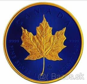 Investicne striebro mince minca Maple Leaf 100 ks svet - 1