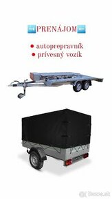 Autoprepravník,privesny vozik - prenájom