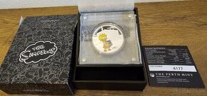 Strieborná minca Tuvalu 1 Oz Lisa Simpson 2019