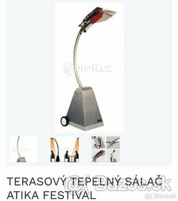 Terasový tepelný sálač