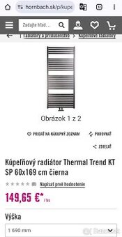 Predam novy rebrikovy radiator