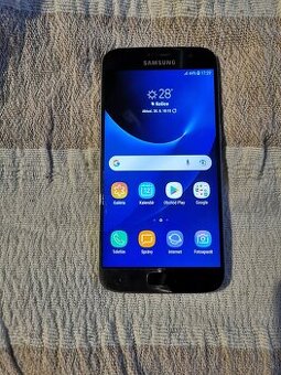 Samsung galaxy S7 black plne funkčný prasknutý zadný kryt