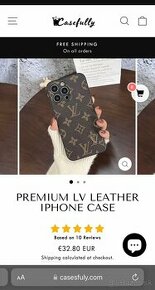 CASESFULLY Premium LV Leather