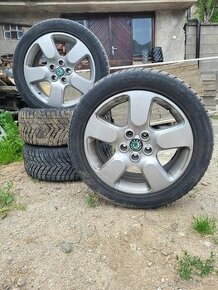 Ponúkam elektrony 5x112r17 originál Škoda Octavia Scout - 1