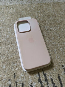 Originálne silikónové puzdro pre Iphone 15 pro light pink - 1